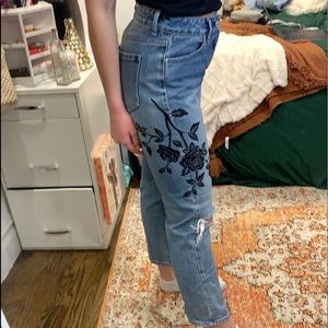 PacSun Flower Jeans